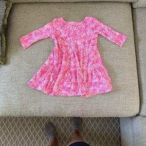 Lilly Pulitzer Pink Floral Kids Dress